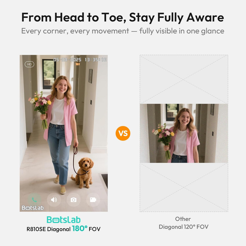 2K Doorbell Camera Wireless with Head-To-Toe View, No Monthly Fee, Video Doorbel gallery