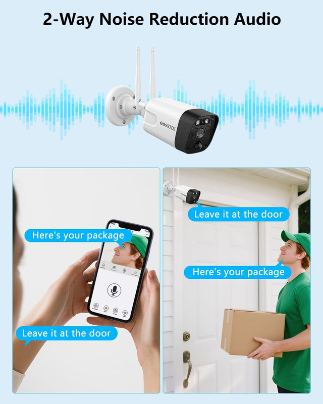 (2026 Update) Wireless Wifi Outdoor Security Camera System with Dual Antenna Cam gallery