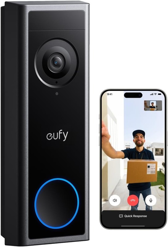 eufy Security Video Doorbell C31, 2K FHD, Battery or Wired, No Subscription |... gallery