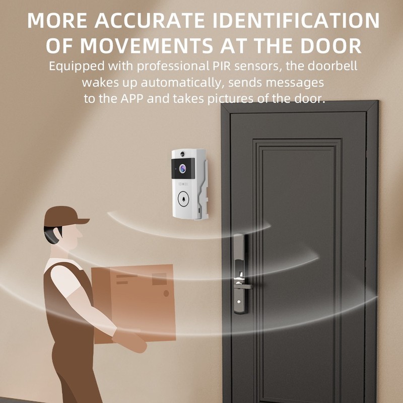 Smart Wireless WiFi Ring Doorbell Phone Door Ring Intercom Security Camera Bell* gallery