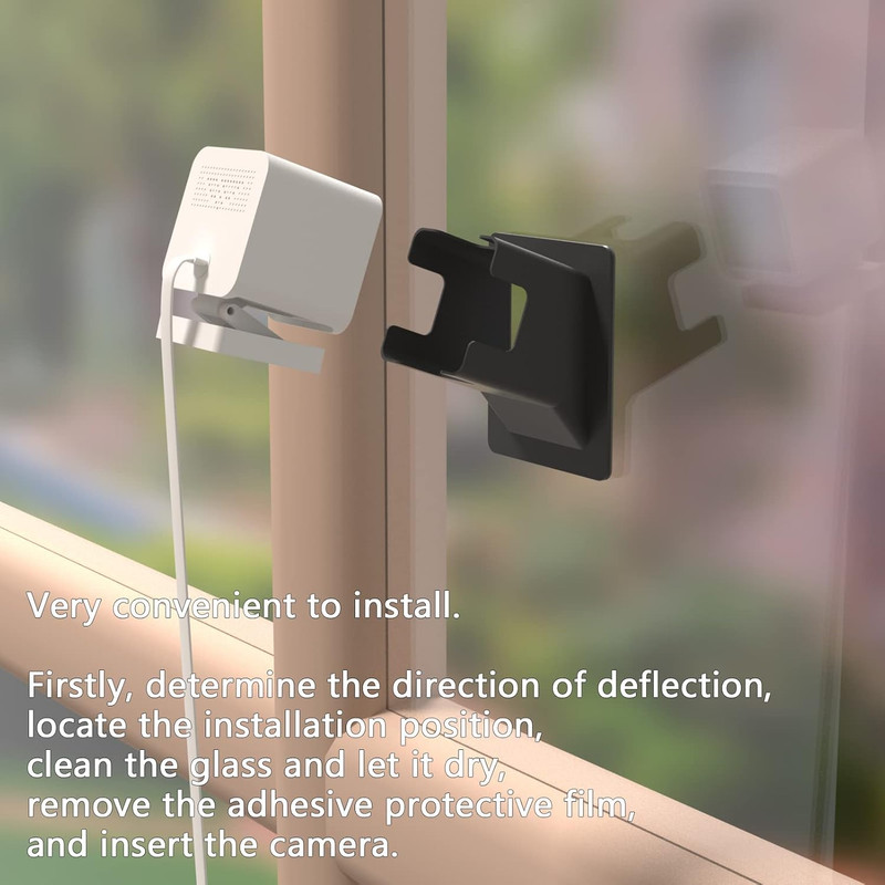 Teccle 2 Pack Angled Window Mount for Wyze Cam V4 Cam V3, 20 Degrees Tilt ( Up/D gallery