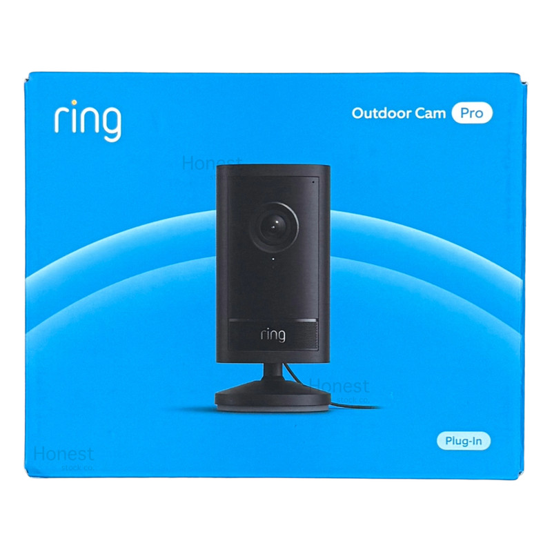 Ring Outdoor Cam Pro Plug-In Retinal 4K Security Camera Black B0DDR3N96D
