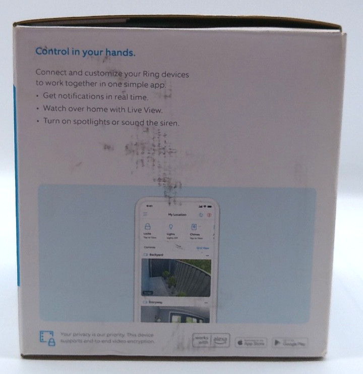 Ring Spotlight Cam Plug-In W/Bright LEDs & Siren - BRAND NEW!!!! gallery
