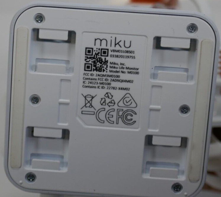 Miku Baby Monitor (Model M0100) Genius Breathing Monitor Nursery Sleep, Open Box gallery