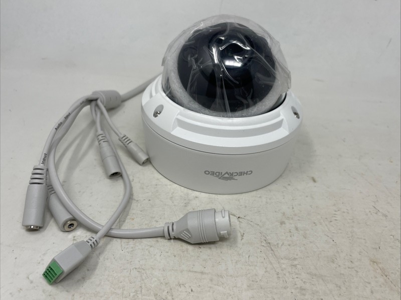 NEW OPEN BOX CHECKVIDEO 4MP IP Varifocal Dome Camera N1604-1 201165 (F1)