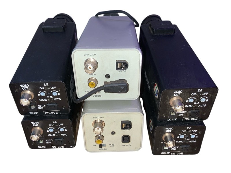 Lot of 6 Oscar OS-30II/ Computar Color CCD Camera Surveillance Cameras gallery