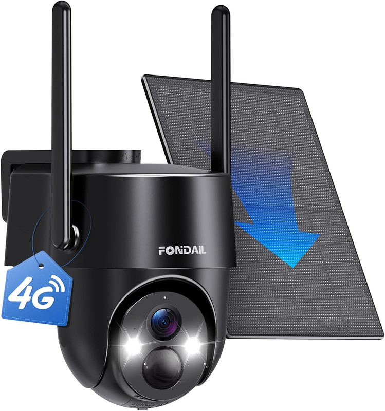4G LTE Cellular Solar Security Camera Wireless Outdoor, No Wifi Solar Powered Ca gallery