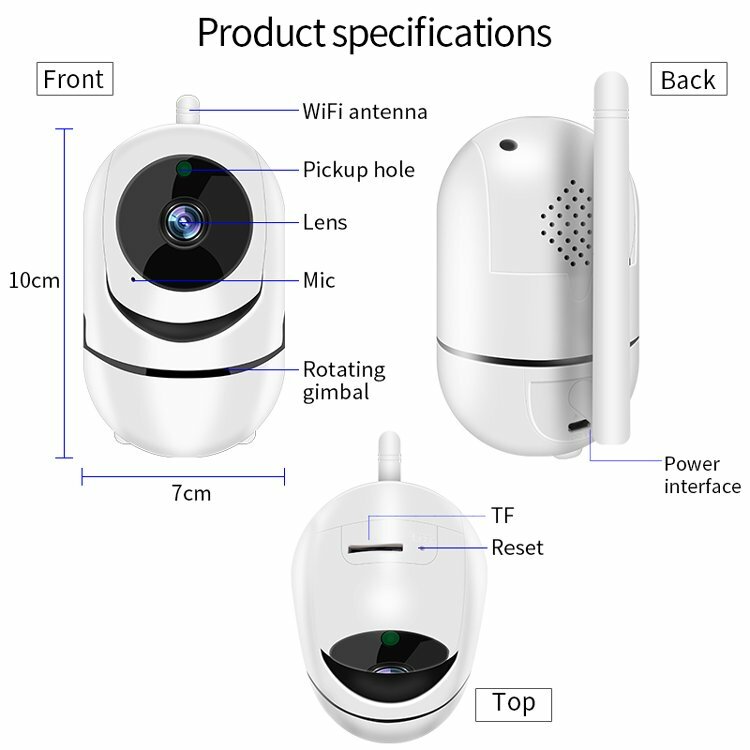 WIFI 720P 2-Way Audio Indoor IR Night Vision Wireless IP Camera Home Security gallery