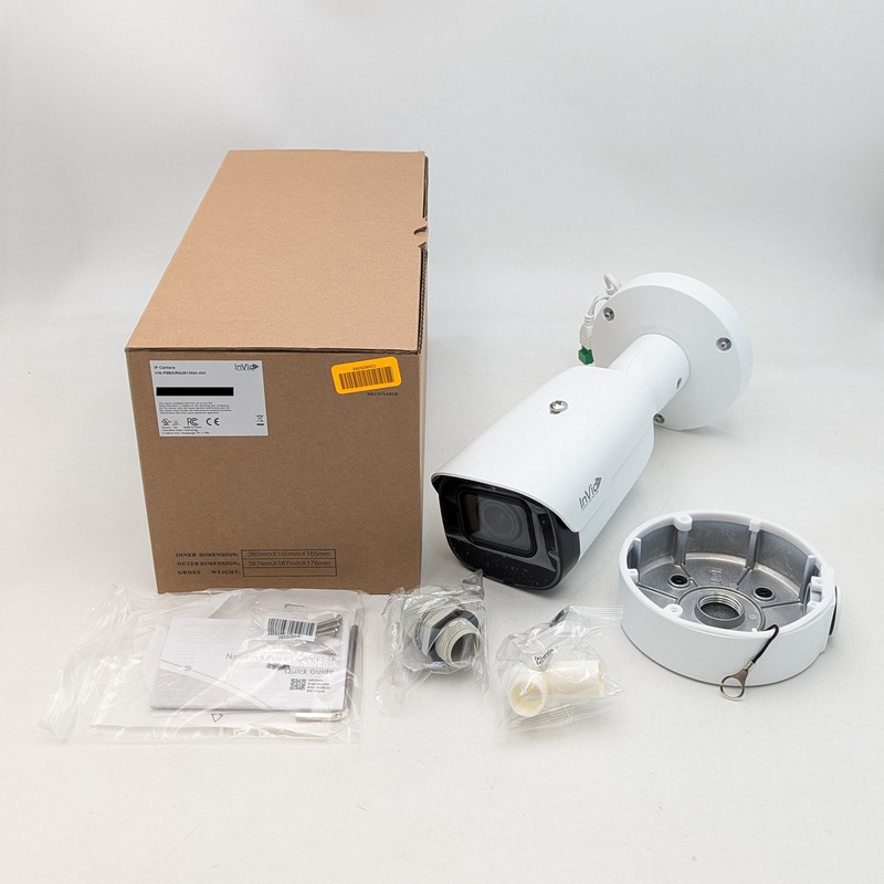 InVid 8 Megapixel IP Surveillance IR Bullet Camera 22.8-12mm Lens