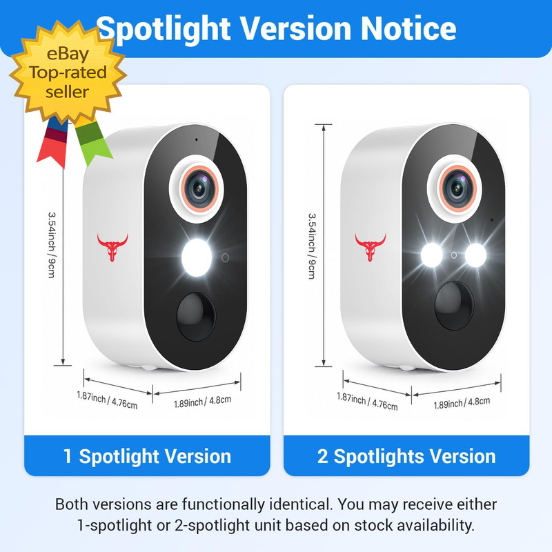 1080P Wireless Security Camera AI Human Detection Night Vision Two Way Talk WiFi gallery