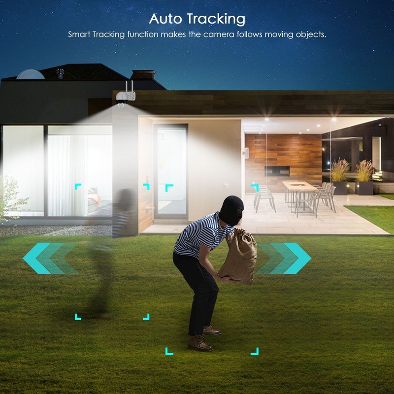 8MP UHD Wireless Wifi SmartCam Speed Dome Waterproof Outdoor Security PTZ Camera gallery