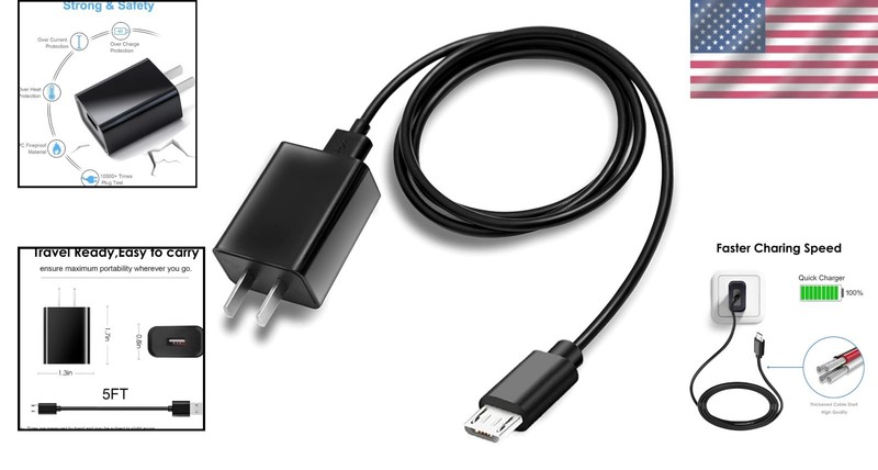 Reliable 10W Power Adapter with 5ft Cable for SimpliSafe Cameras and Batteries gallery