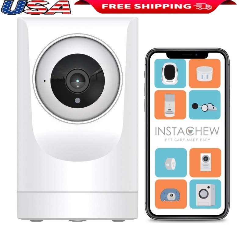 360° Smart Pet Camera 1080P HD Wireless Indoor Night Vision Two-Way Audio New