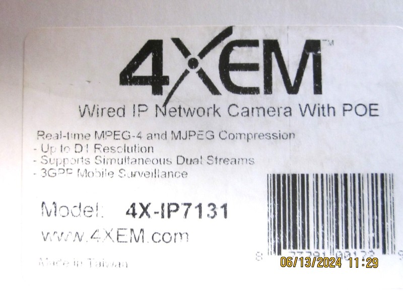 4XEM Wired Network Camera / Poe 4X-1P7131 - W45 gallery