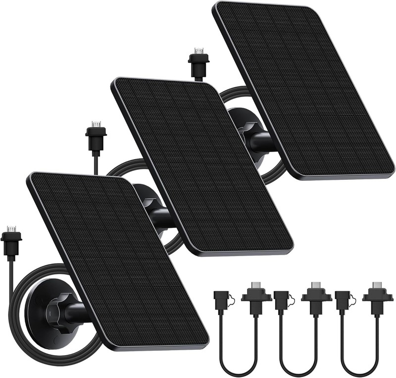 3 Pack Solar Panel Blink Outdoor(3rd Gen XT3/Blink Outdoor 4(4th Gen & Blink