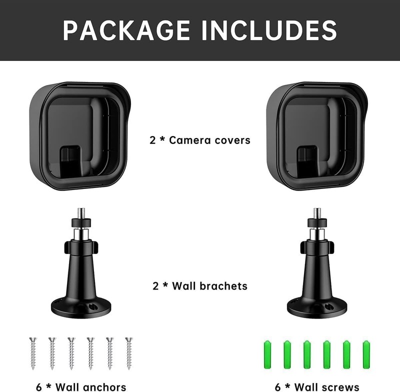 Blink Outdoor Camera Mount, 360 Deg Adjustable Indoor/Outdoor Wall Mount Bracket gallery