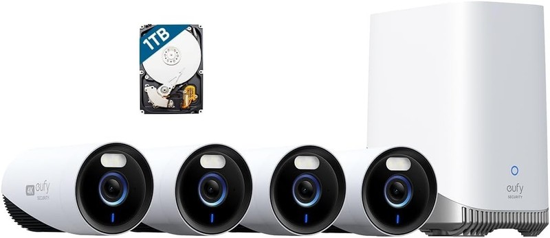 eufy Security eufyCam E330 (Professional) 4-Cam Kit, 4K Outdoor Security Camera gallery