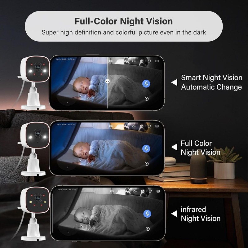 2K Full-Color Night Vision Security Camera – Plug-in, Dual-Band WiFi gallery