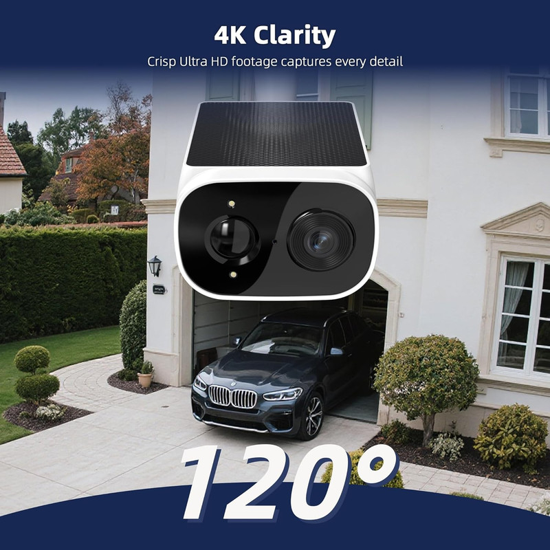EVO Solar 2K Wireless Security Camera W 16GB Card gallery