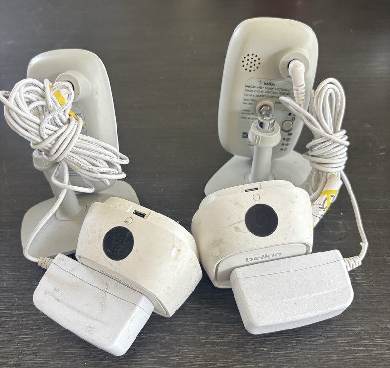 Lot Of 2 BELKIN NETCAM HD+ WI-FI CAMERA w/ NIGHT VISION & 2-WAY MICROPHONE gallery