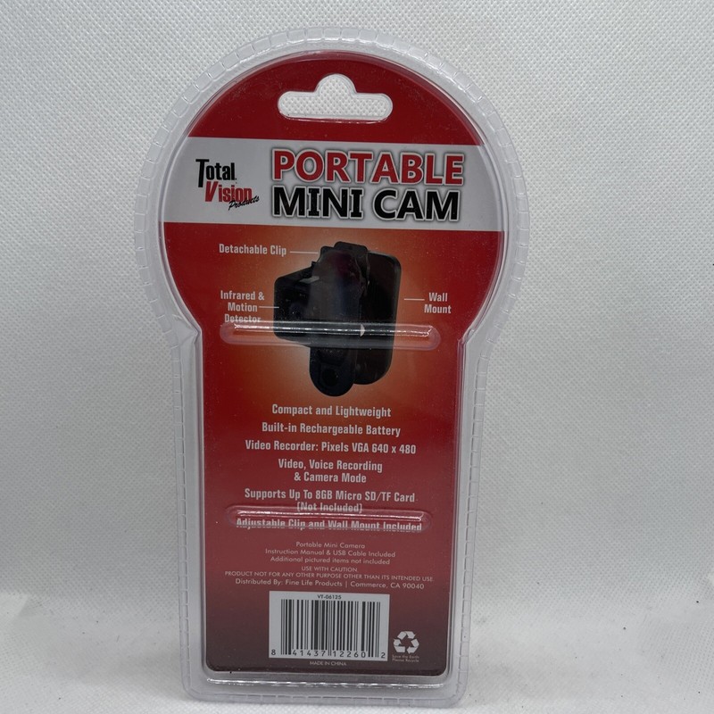 Total Vision Portable Mini Camera Compact Wireless Security Voice Recorder 8GB gallery