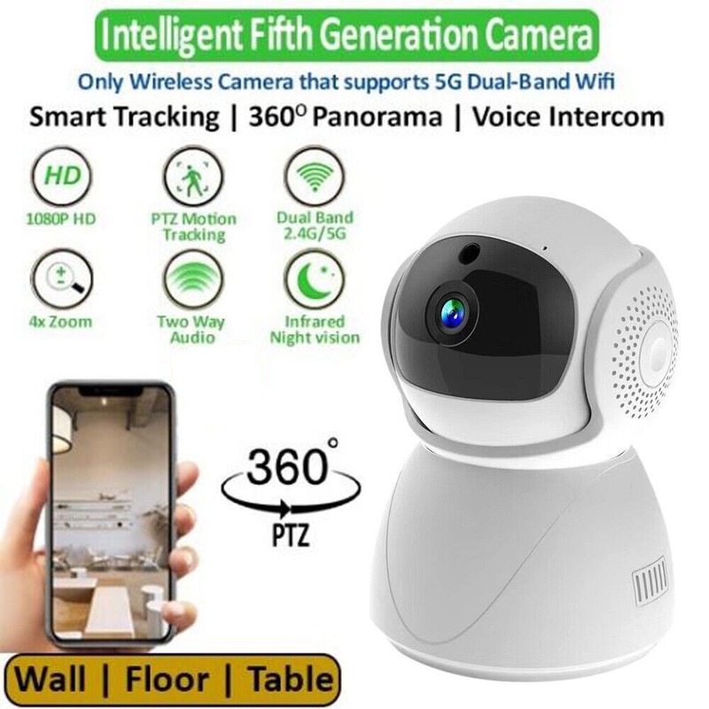 4x Camaras De Seguridad Para 360° 5G WIFI Inalambrica Con Vision Nocturna Audio gallery