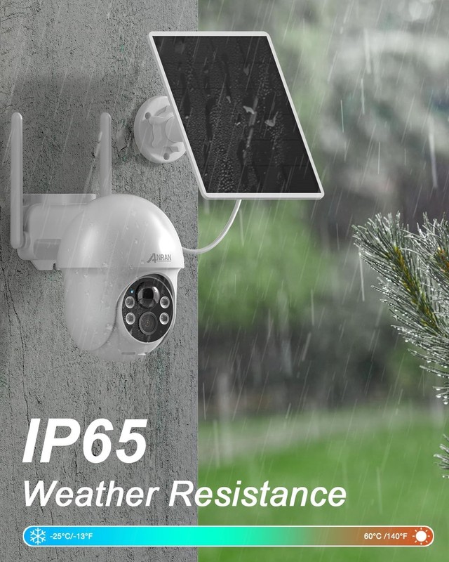 Solar-Powered WiFi Camera with 360° Pan/Tilt, Color Night Vision & Alarm Alerts gallery