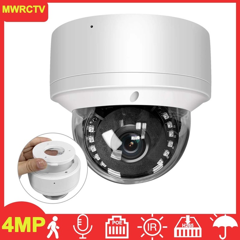4MP HD Audio POE Vandal-proof Dome Security Camera Motion Detection for NVR