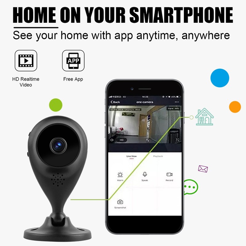 Indoor Outdoor WiFi Camera 1080P Manual Pan Night Vision USB US gallery
