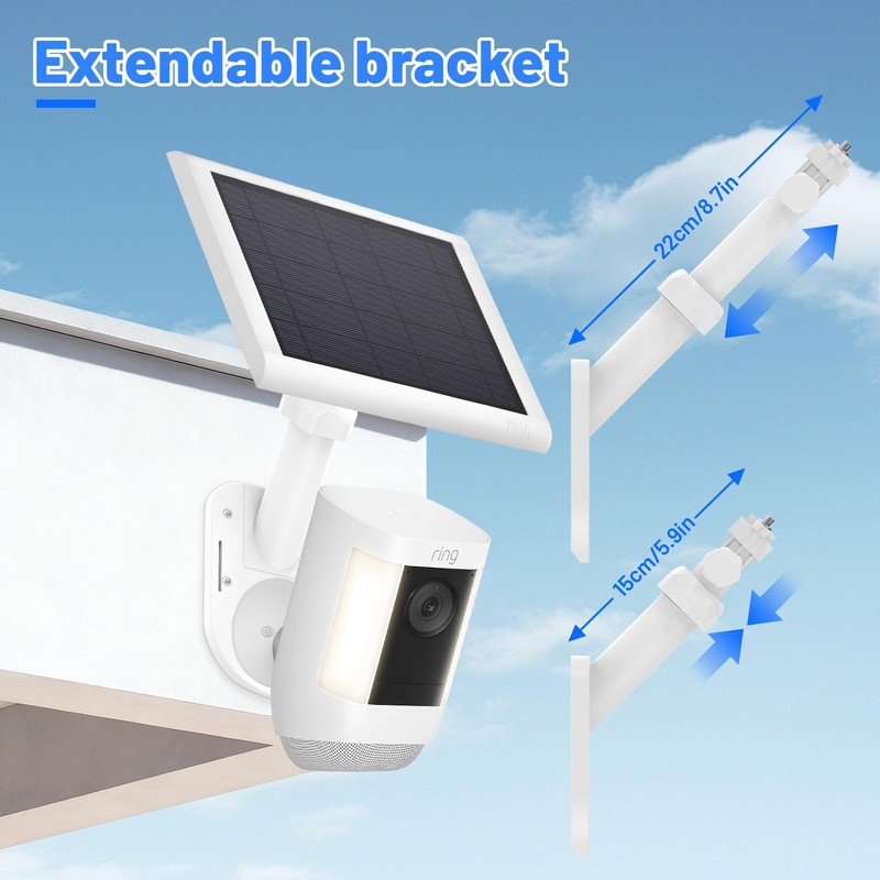 Universal 2-in-1 Wall Mount for Solar Panel & Camera-Compatible with Ring Sti... gallery