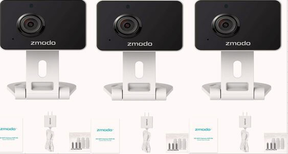 3 Pack Zmodo Mini Pro 1080P WiFi Indoor Two-Way Audio Camera gallery