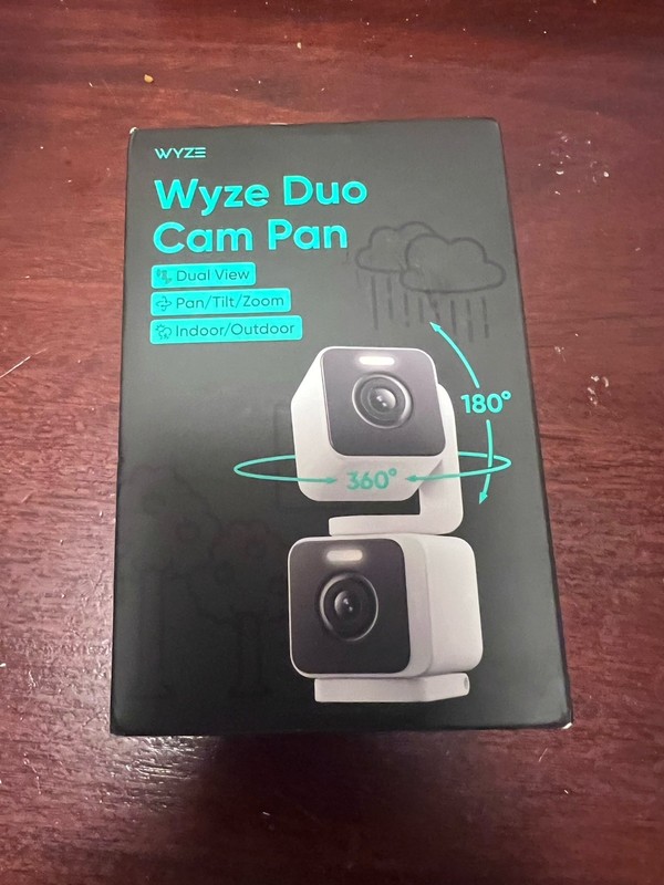 Wyze Duo Cam Pan Dual Pan Tilt Color Night Vision Camera NEW Sealed
