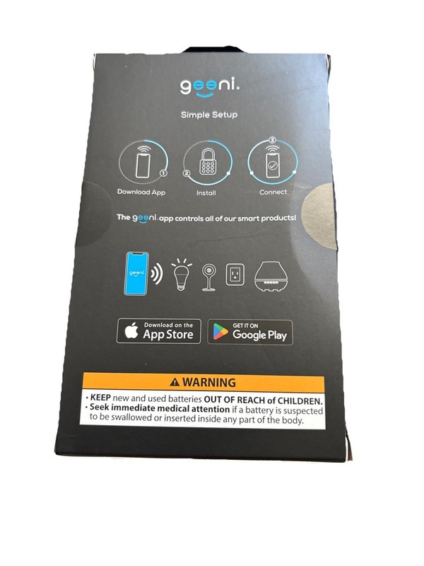 Geeni LockConnect Padlock Smart Bluetooth Lock Waterproof Multi-Access - Black gallery