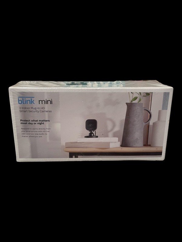 Blink Mini 1080p Wi-Fi Indoor Security Camera - Black, Pack of 2 gallery