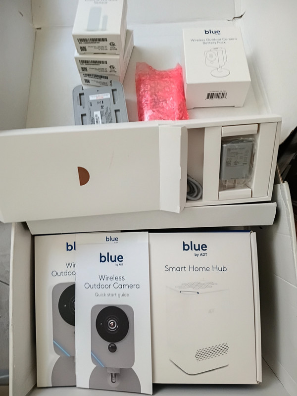 Blue by ADT Kit -Security System Set Camera Hub Etc as pictured