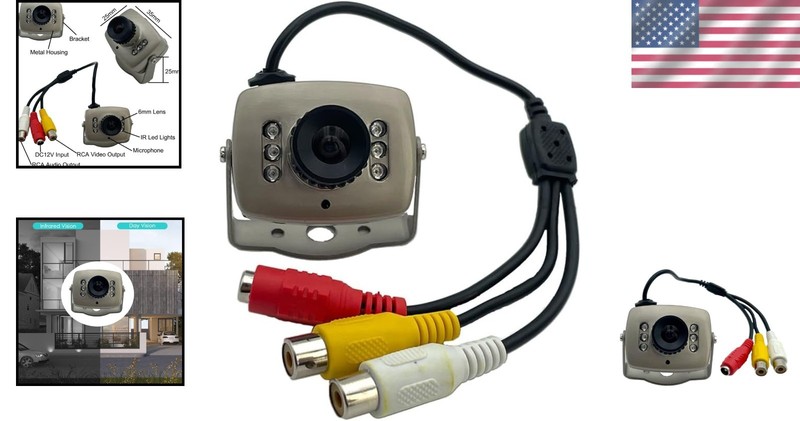 Compact Indoor/Outdoor CCTV Camera with 720p Resolution and Remote Control gallery