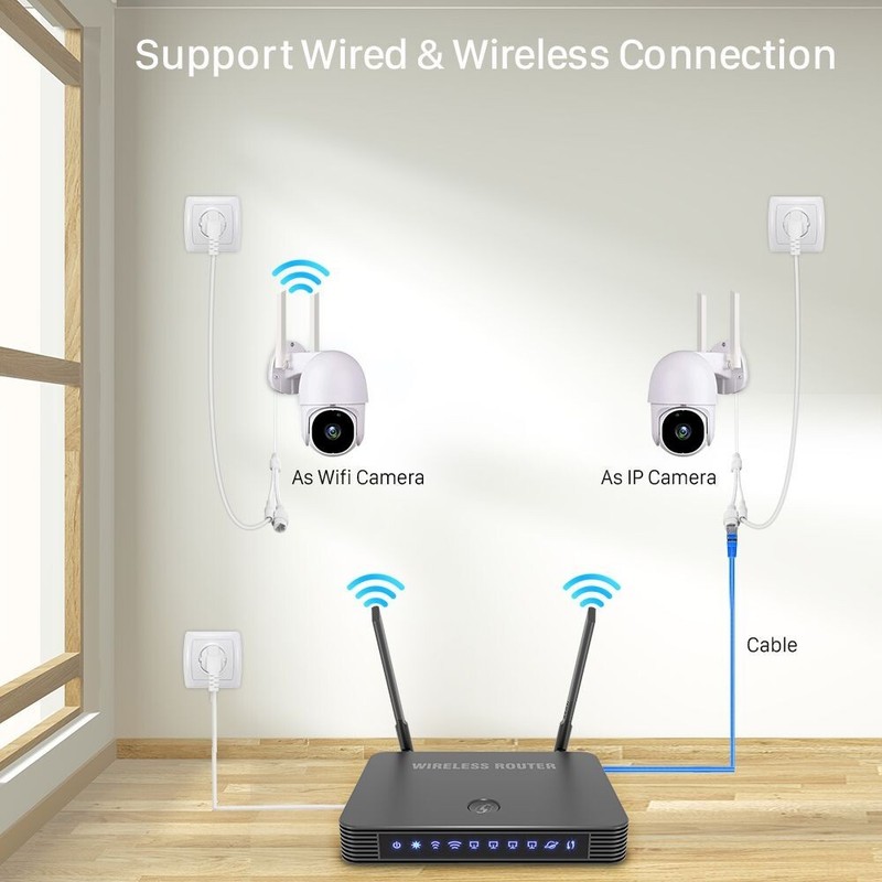 5MP Mini Wireless Security IP Camera Outdoor Home CCTV Surveillance Wifi Camera gallery