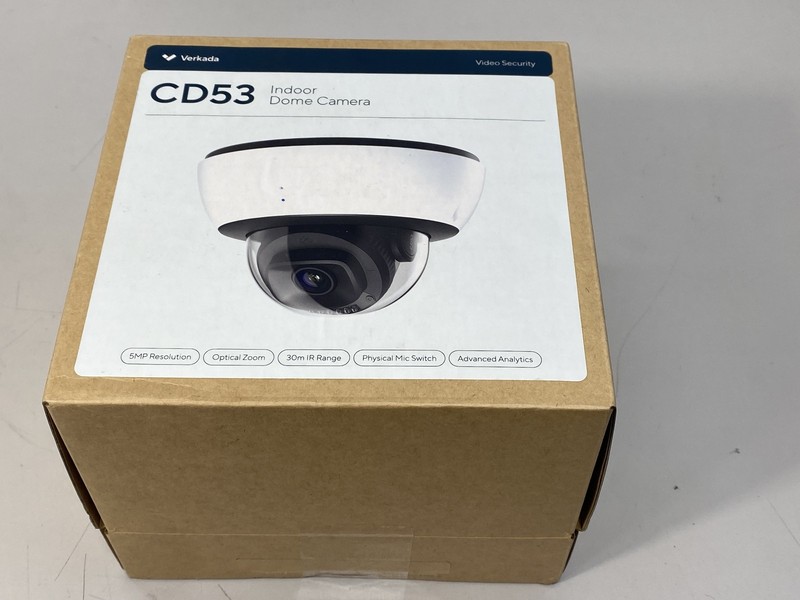 Verkada CD53 5MP Indoor Network Dome Camera with Night Vision (512GB) gallery