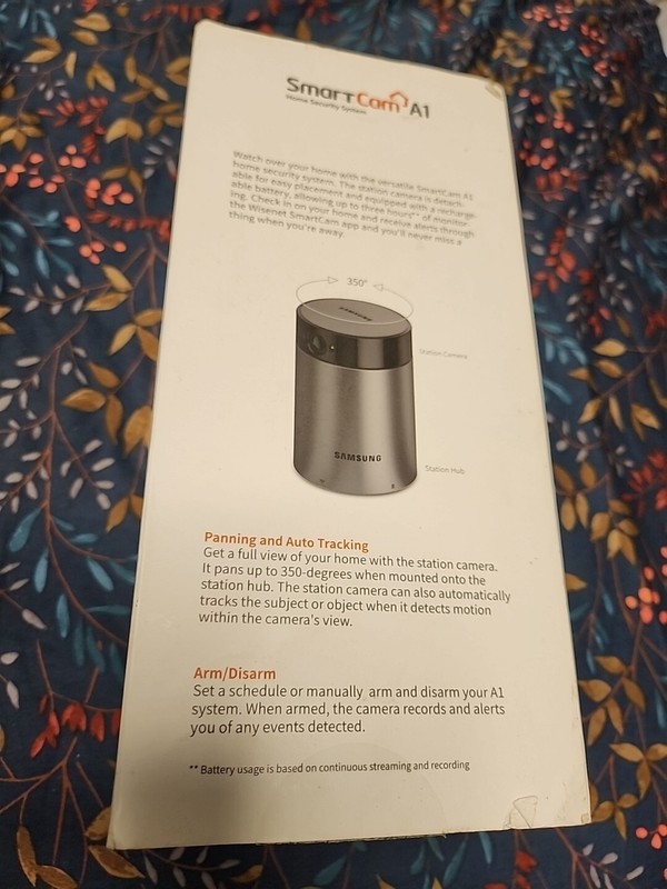 Samsung WiseNet SmartCam A1 Home Security Camera 1080p Pan/Tilt Two-Way Talk NIB gallery
