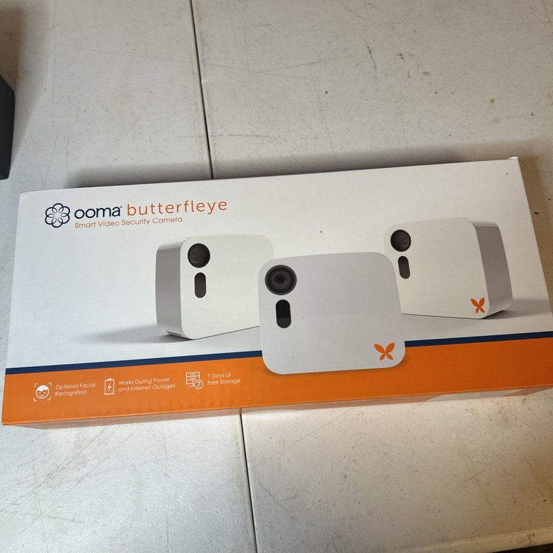 Ooma Butterfleye 1080p Wi-Fi Security Camera 3-Pack White – Brand New Sealed