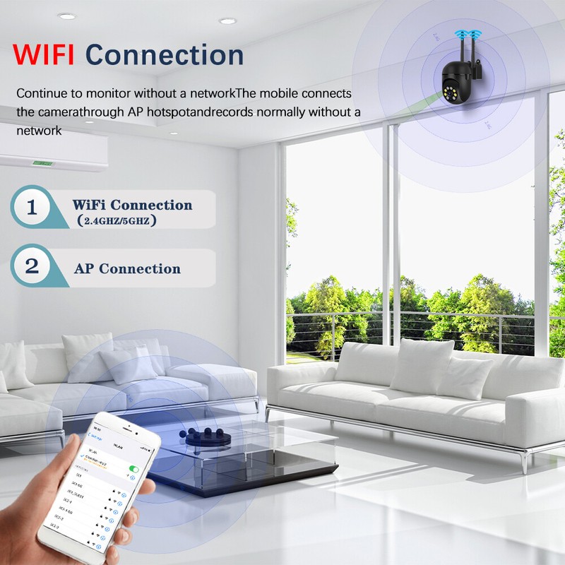 Wireless 5G WiFi Security Camera System Smart Outdoor Night Vision 1080P Towell gallery