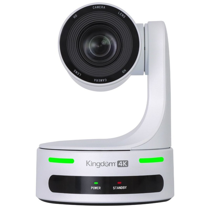 Kingdom 4K PTZ Camera KRVC4KW for Live Streaming with 20x Optical Zoom – White