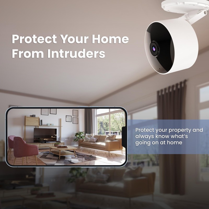 Camara De Seguridad Với Cabezal Ajustable Y Audio De Dos Vias De Lujo Pro gallery
