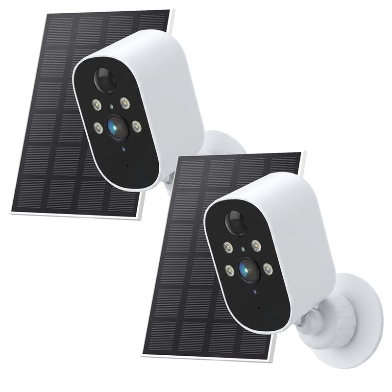 2PK 3MP Solar Camera Outdoor Wireless Solar Battery Smart Camera CCTV 2K WiFi IP