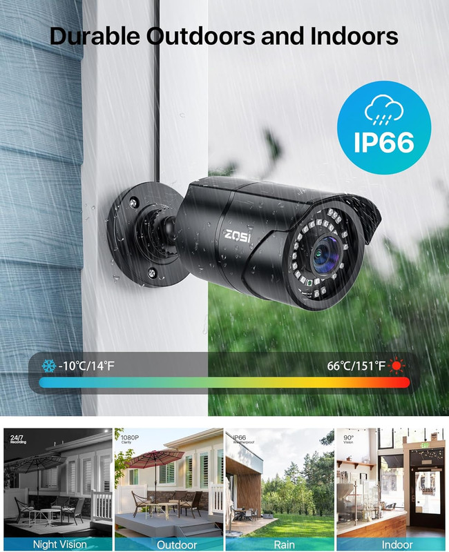 1080P HD 1920TVL Hybrid 4-In-1 TVI/CVI/AHD/960H CVBS CCTV Surveillance Weatherpr gallery