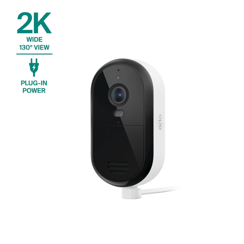 Essential Security Camera 2K (2025 Release) – Wired Plug-In Power Outdoor Camera