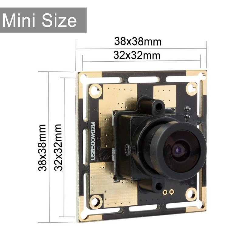 ELP USB Camera Module w/ 2.1mm Wide Angle Lens 5MP Hd Mini Webcam 15fps/30fps gallery