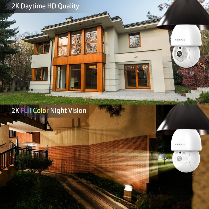 Foco Camara WiFi 2K HD Inteligente AI Inalambrica 360° Seguridad Cámara Espía gallery