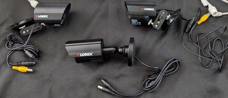 Lot 3 Lorex Security Cameras (2x MC6996, 1x MC7572) UNTESTED AS IS