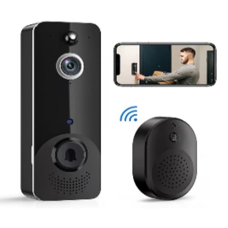 Wireless WiFi Video Doorbell with Chime